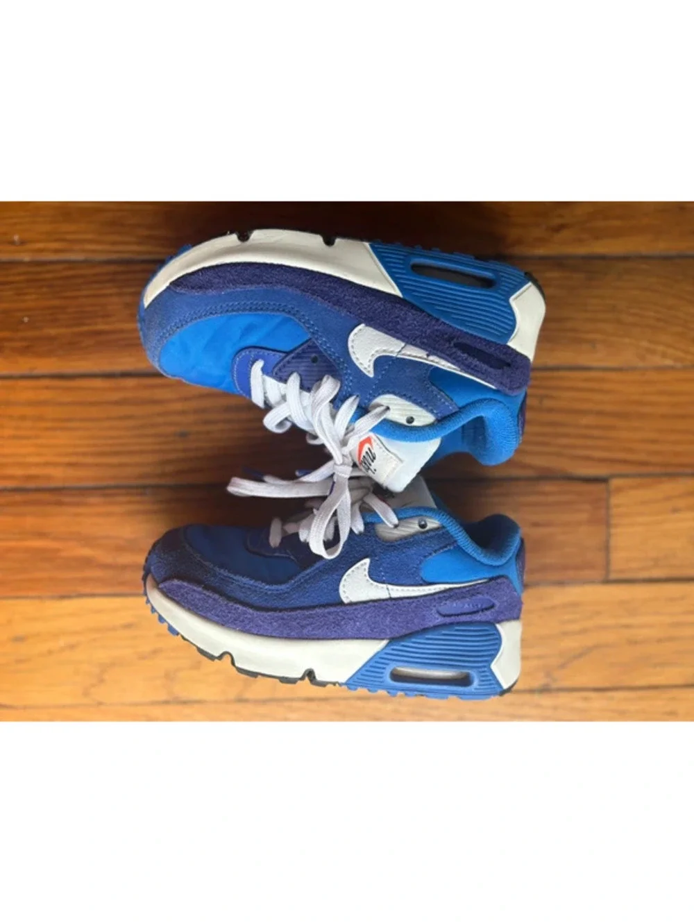 10C Blue and White Toddler Nike Air Max